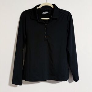 Nike Golf - Black Tour Performance Dri-Fit Long Sleeve Polo